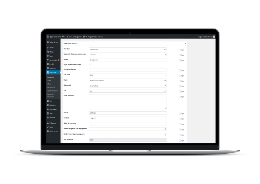 back office promoteur extra immo
